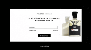 Creed Flat 10% Discount On Your First Order - Newsletter Sign Up