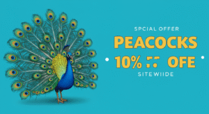 Peacocks 10% Off Sitewide