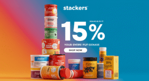Stackers 15% Discount On Your Entire Purchase