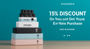 Stackers 15% Discount On Your Entire Purchase