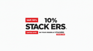 Stackers Save 10% On Your Orders At Stackers - Limited Time
